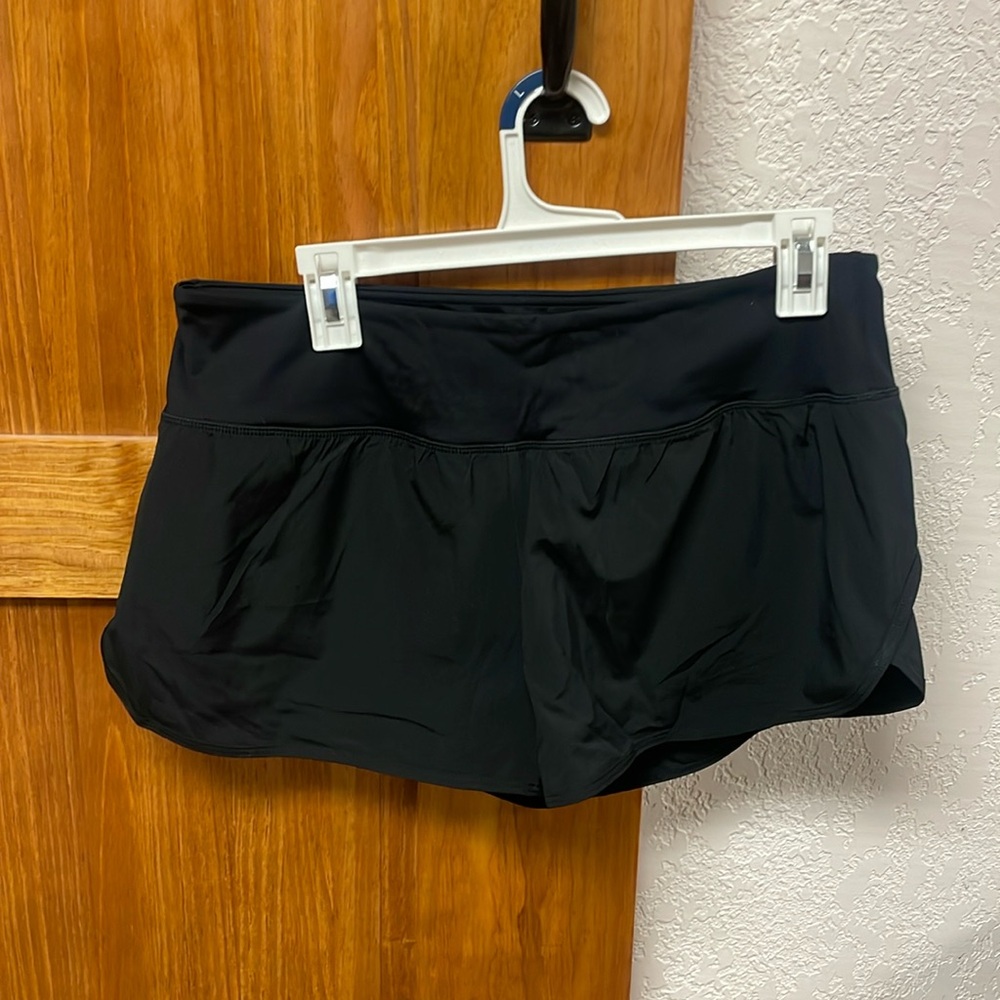 Black athletic shorts